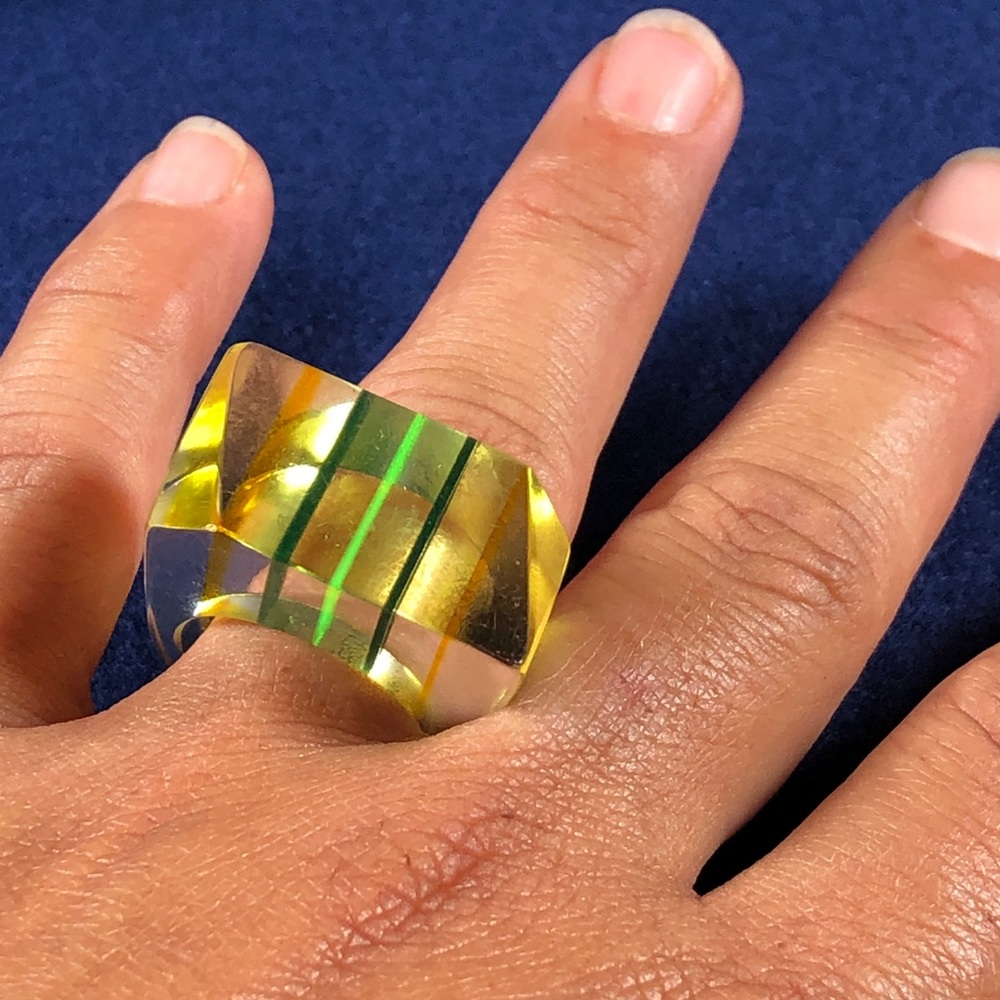 Retro Fakelite ring set - Picture 7 of 8